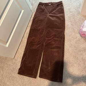 H&M Brown Straight Leg Jeans